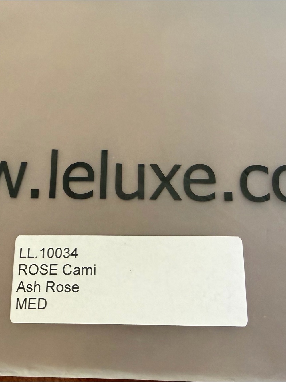 NWT LELUXE ROSE CAMI ASH ROSE - Picture 4 of 15